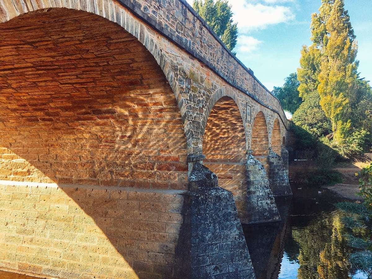 Richmond Bridge, Tasmania, in autumn