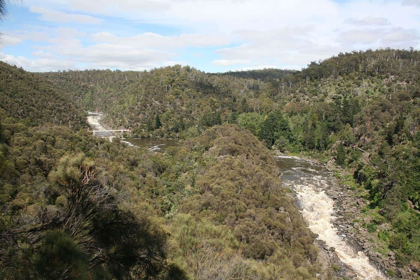 Cataract Gorge, Launceston, seen from above